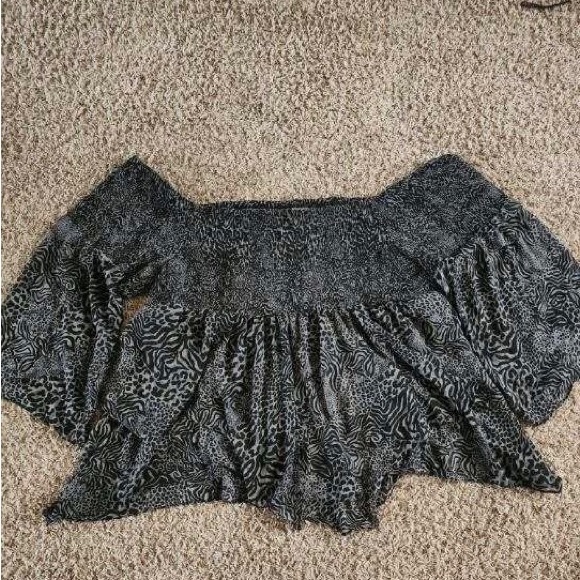 Torrid Animal Print Chiffon Tunic Babydoll - Picture 4 of 5